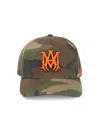 Amiri Camo Pattern Hat Adjustable Back Strap In Green
