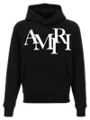 Amiri Men Logo Print Hoodie In Black