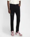 Amiri Slim Fit Distressed Trousers With Rivet Detailing In Antique Indigo