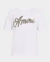 Amiri Script Logo Graphic T-shirt In White