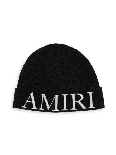 Amiri Men's Logo Wool Beanie In Orange