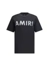 Amiri Logoed T-shirt In Black