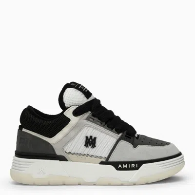 Amiri Men's Low Top Leather And Textile Trainers In Black/white For Ss24