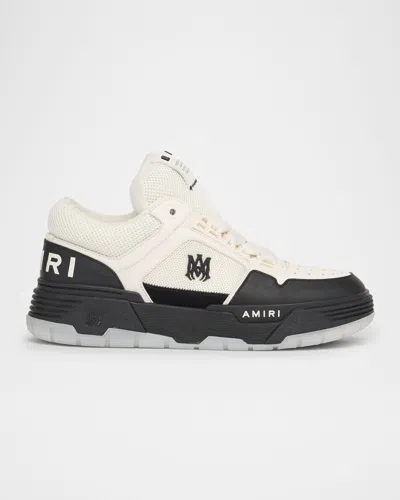 AMIRI MEN'S MA-1 CHUNKY LEATHER MID-TOP SNEAKERS