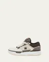 Amiri Brown Low Top Sneakers With Logo Detail On The Side And Mesh Panels In Suede Man In Red