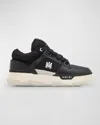 Amiri Black Low Top Sneakers With Logo Detail In Tech Fabric And Leather Man In Black