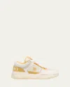 Amiri Ma1 Sneakers In Beige Leather And Fabric In Chanpagne