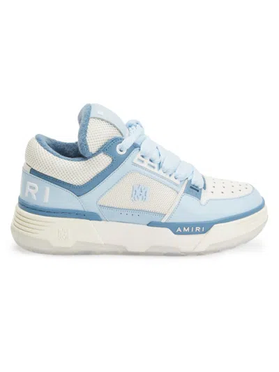 Amiri Men's Ma-1 Leather Sneakers In Blue