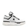Amiri White And Black Chunky Sneakers With Logo Detail In Leather And Mixed Tech Fabrics Man