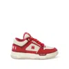 Amiri Ma-1 Platform Sneaker In Alabaster/red