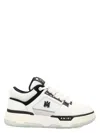 Amiri White And Black Chunky Sneakers With Logo Detail In Leather And Mixed Tech Fabrics Man In White Black