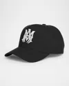 Amiri Ma Icon Embroidered Baseball Cap In Black