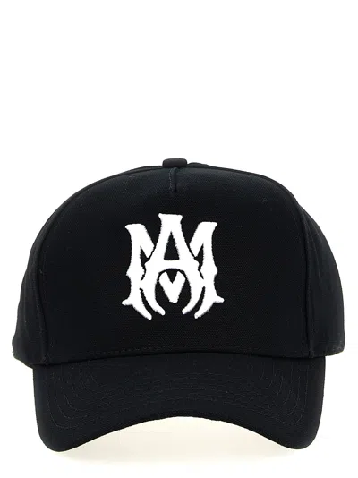 Amiri Logo-embroidered Cotton Cap In Black