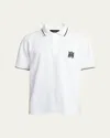 Amiri Core Logo Polo Shirt In White