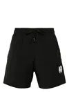 Amiri Core Logo Swim Trunk Back Pocket In Black