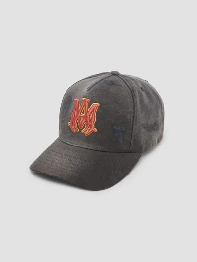 Amiri Men's Ma Distressed Baseball Cap In Black