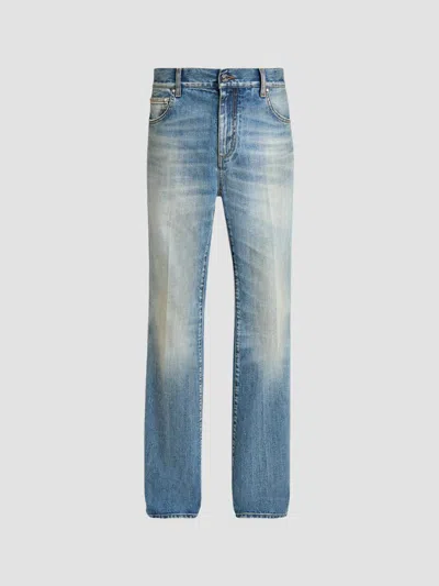 Amiri Men's Ma Fit Relaxed Bootcut Jeans In Canyon Sky