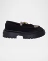 Amiri Black Ma Tassle Leopard Jumbo Loafers In Black