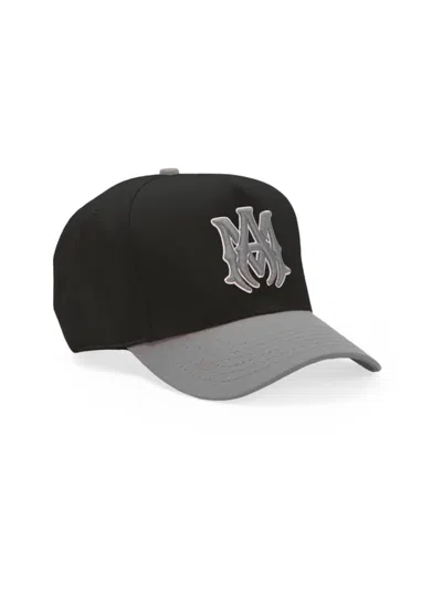 Amiri Men's Embroidered Ma Baseball Cap In Black Grey