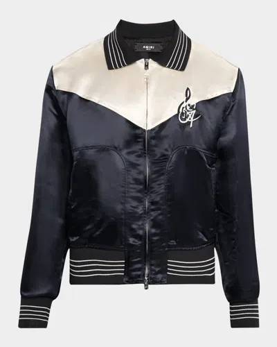 Amiri Ma Music Note Blouson In Black