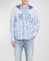 Amiri Logo-patch Shirt In Cerulean