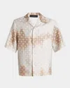 Amiri Monogram Shirt In Camel