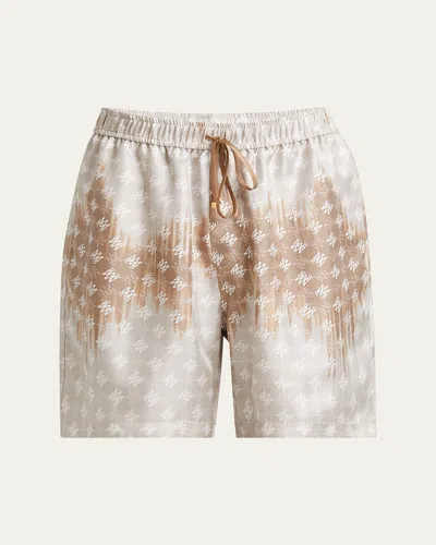 AMIRI MEN'S MA QUAD BLEACHED SHORTS