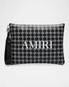 Amiri Large Ma Quad Clutch Bag In Black
