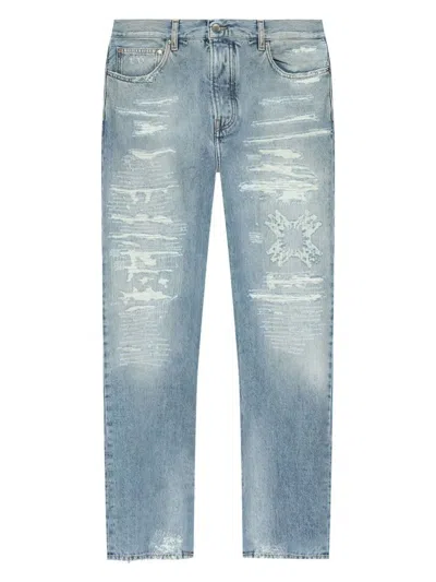 AMIRI MEN'S MA QUAD REPAIRED STRAIGHT JEAN