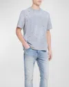 Amiri Men's Ma Shotgun Embroidered T-shirt In Grey