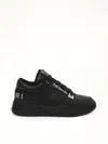 Amiri Black Sneakers With Logo Patch On The Side And Logo Lettering On The Rear In Leather Man
