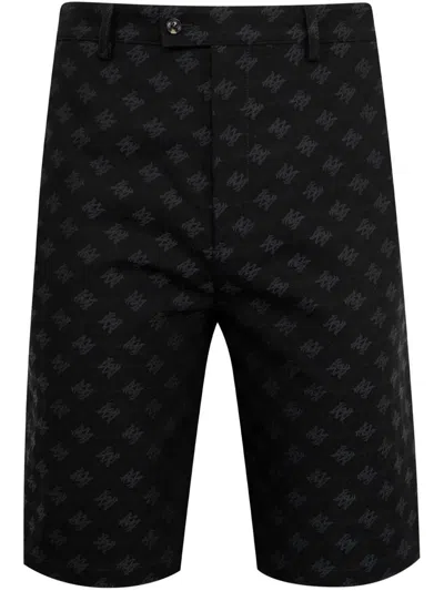 Amiri Men's Mini Jacquard Shorts In Black