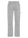 Amiri Striped Cotton Carpenter Pant In Black