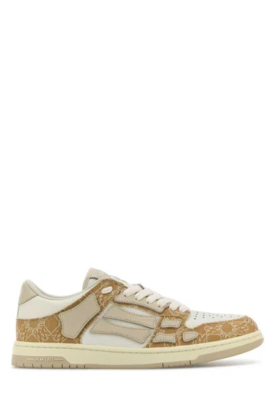 AMIRI AMIRI MEN MULTICOLOR LEATHER AND FABRIC SKEL SNEAKERS