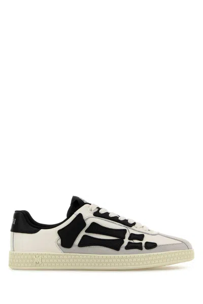 AMIRI AMIRI MEN MULTICOLOR LEATHER AND SUEDE PACIFIC BONES SNEAKERS