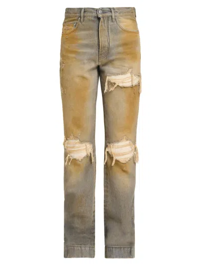 Amiri Mx1 Straight Flare Jean In Gold