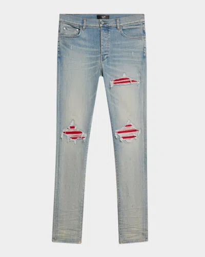 AMIRI MEN'S MX1 DISTRESSED SKINNY JEANS