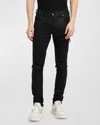 Amiri Distressed Slim Fit Jeans In Black
