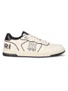 Amiri Newport White Sneakers Low Top With Logo Patch On The Side And Contrasting Heel With Leather Logo Le In White
