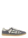 Amiri Pacific Bones Suede Sneakers In Gray