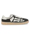 Amiri Pacific Bones Black Low Top Sneakers With Logo Patch On The Tongue And Logo Lettering On The Heel In In Black