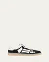 Amiri Men's Pacific Bones Low-top Sneakers In Black/white