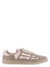 Amiri Mens Pacific Bones Branded Suede Low-top Trainers Brow In Brown