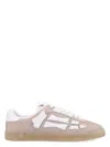 Amiri Mens Pacific Bones Branded Suede Low-top Trainers Brow In Sand