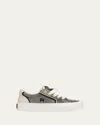 Amiri Sunset Pebbled Low-top Sneakers In Black