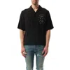 Amiri 'pool Cue' Black Shirt With Maxi Print On The Back In Black