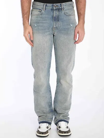 Amiri Men Released Hem Jeans In Purple