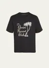 Amiri Twisted Palms Cotton T-shirt In Black