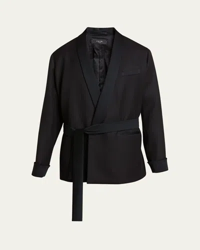 Amiri Smoking Jacket In Black