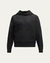 Amiri Hoodie Aspect Déchiré En Coton In Black
